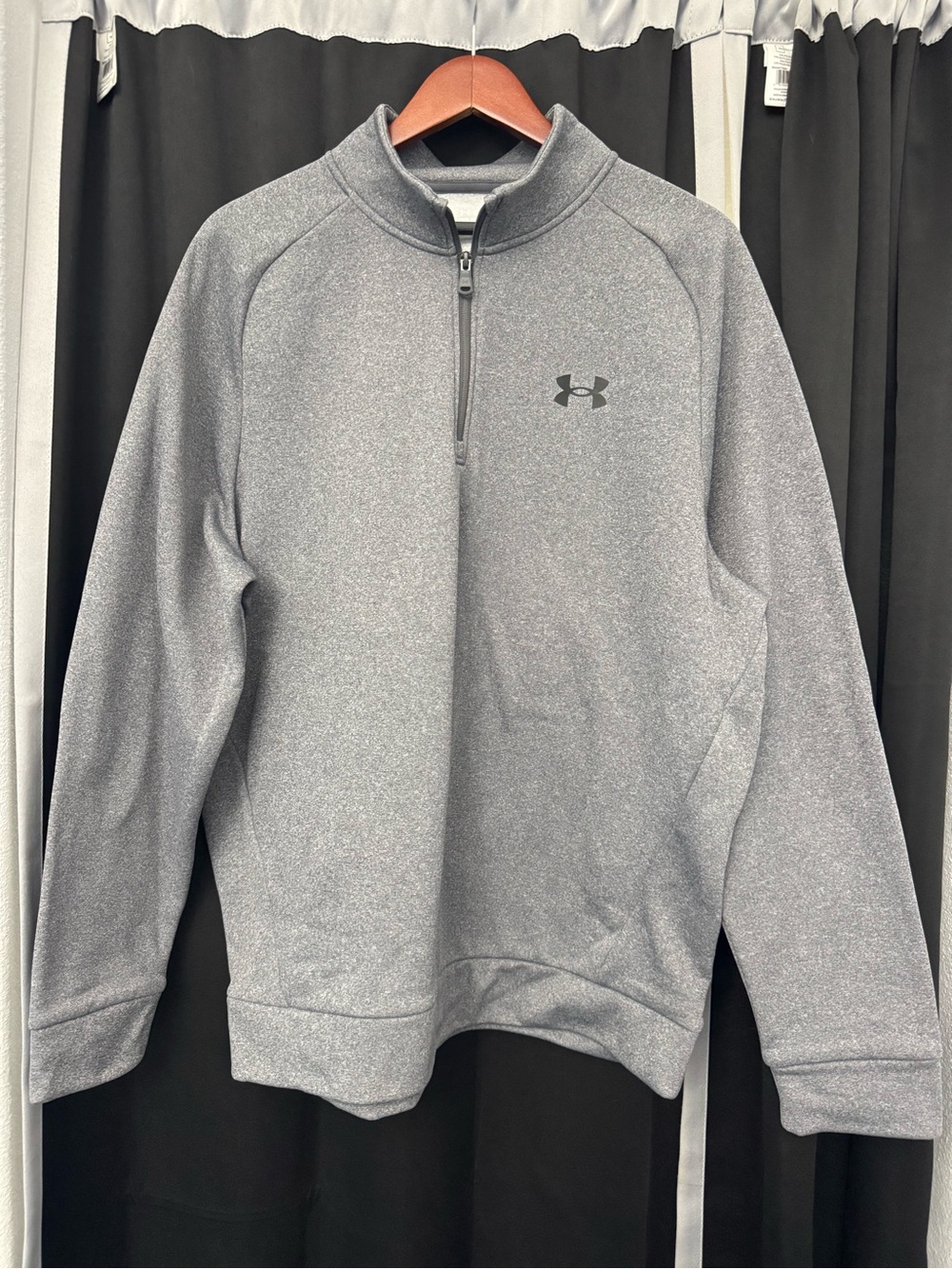 Under Armour Men's Gray Quarter-Zip Sweater XL